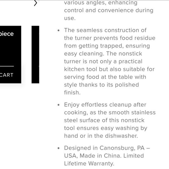 All-Clad Stainless Steel Flexible Slotted Turner - Picture 8 of 12